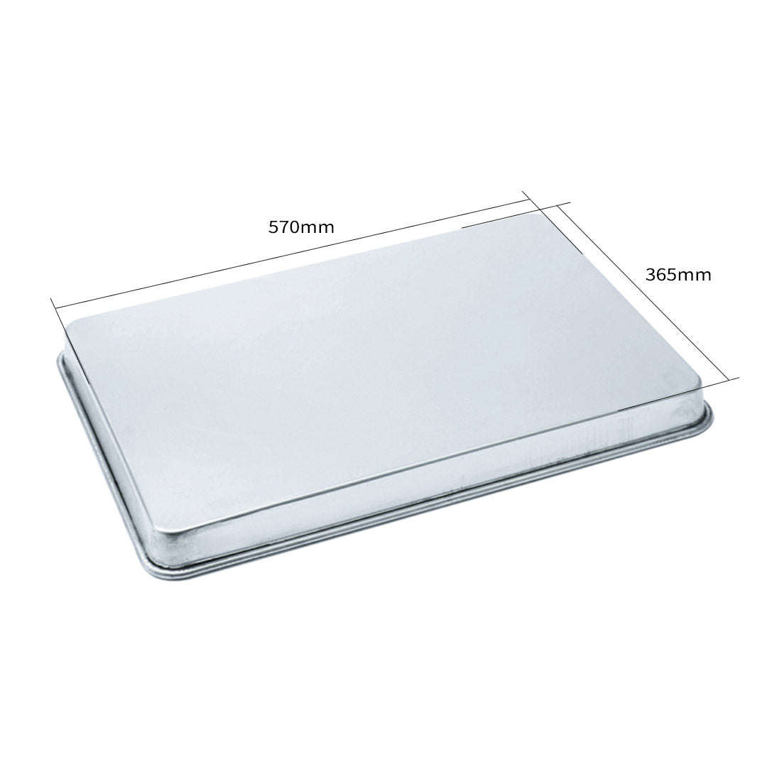 SOGA Aluminium Oven Baking Pan Cooking Tray for Bakers Gastronorm 60*40*5cm