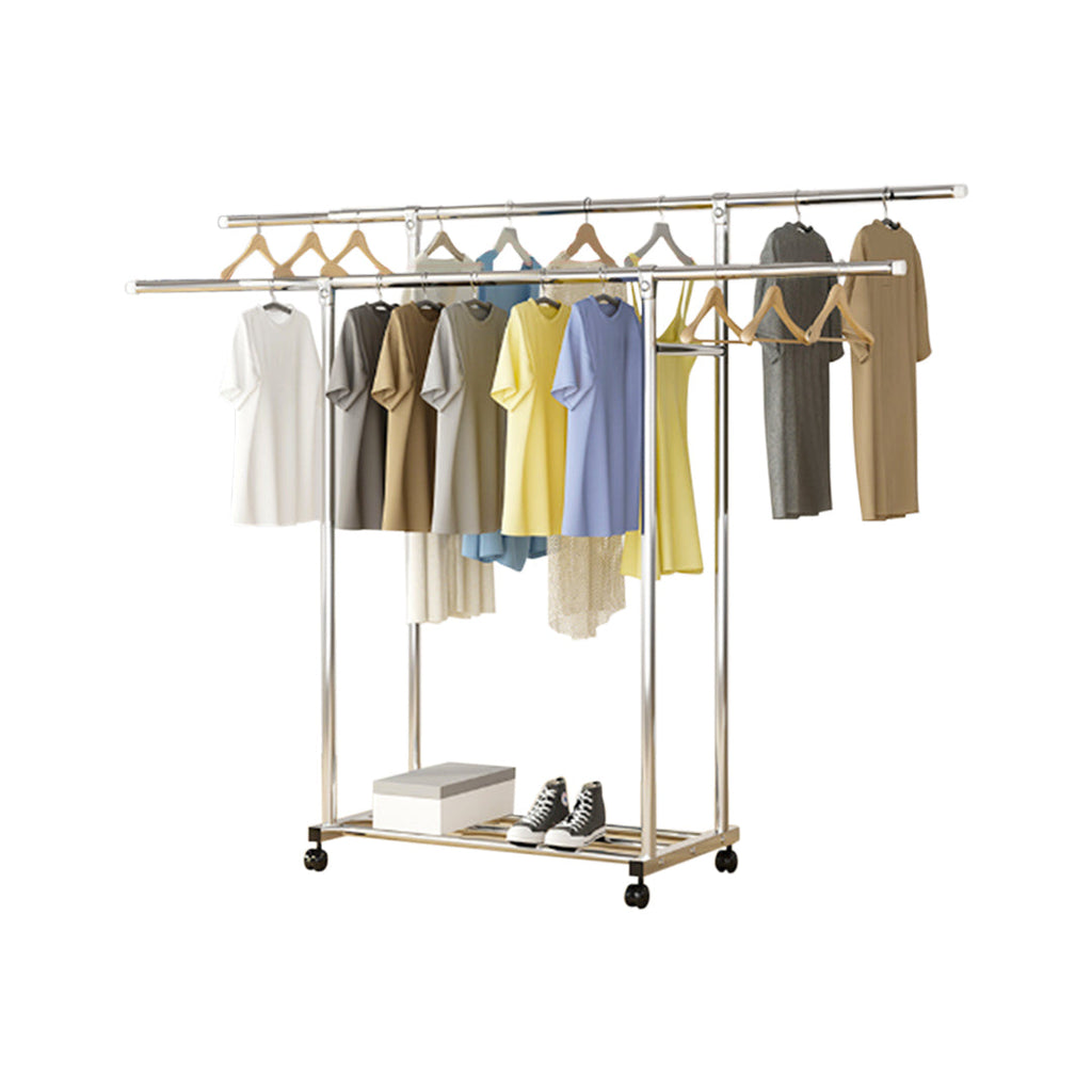 Stainless Steel Floor-Standing Clothes Rack
