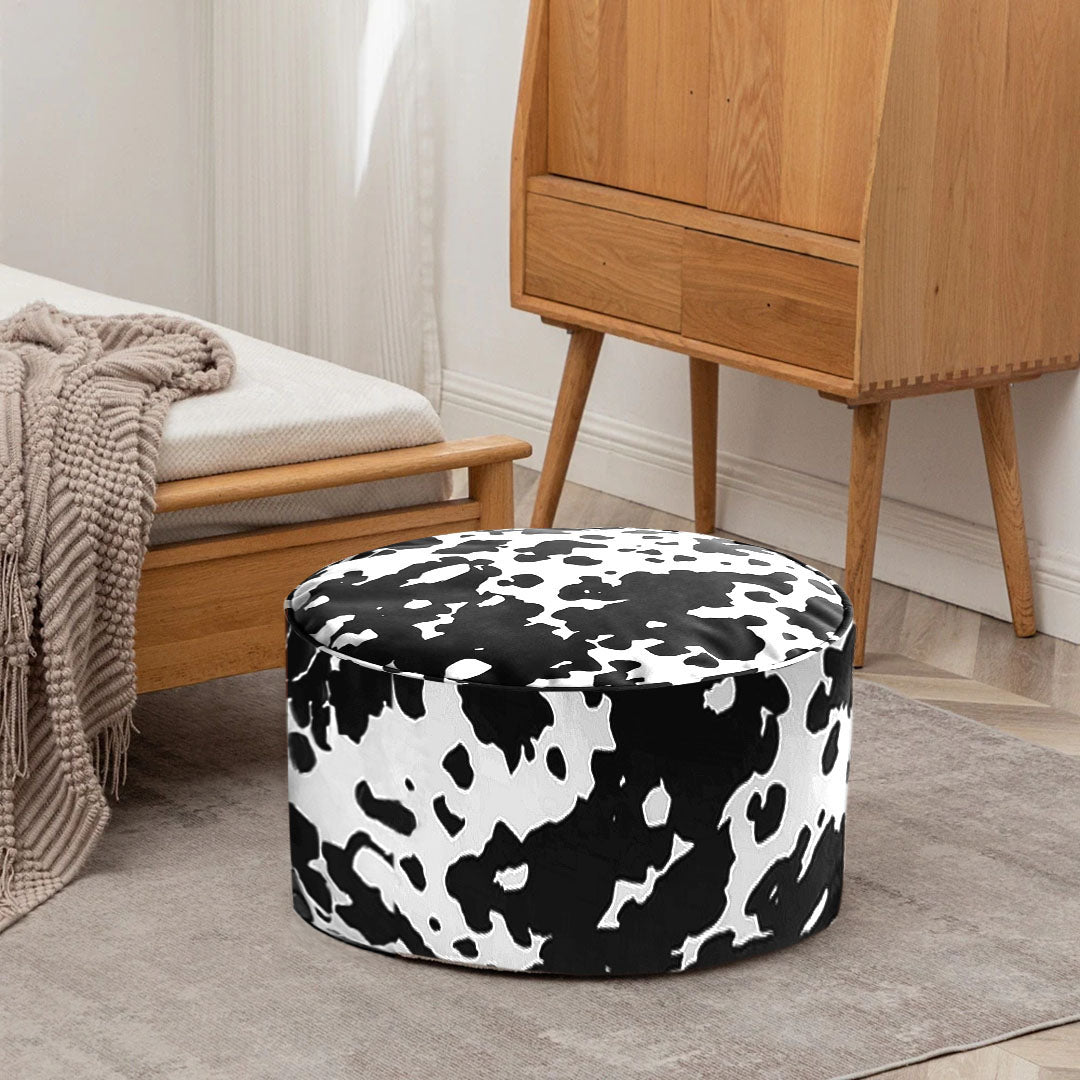 SOGA 2X 48x35cm Round Soft Pouffe Seat Cushion Elegant Home Accent D√©cor Stylish Footstool