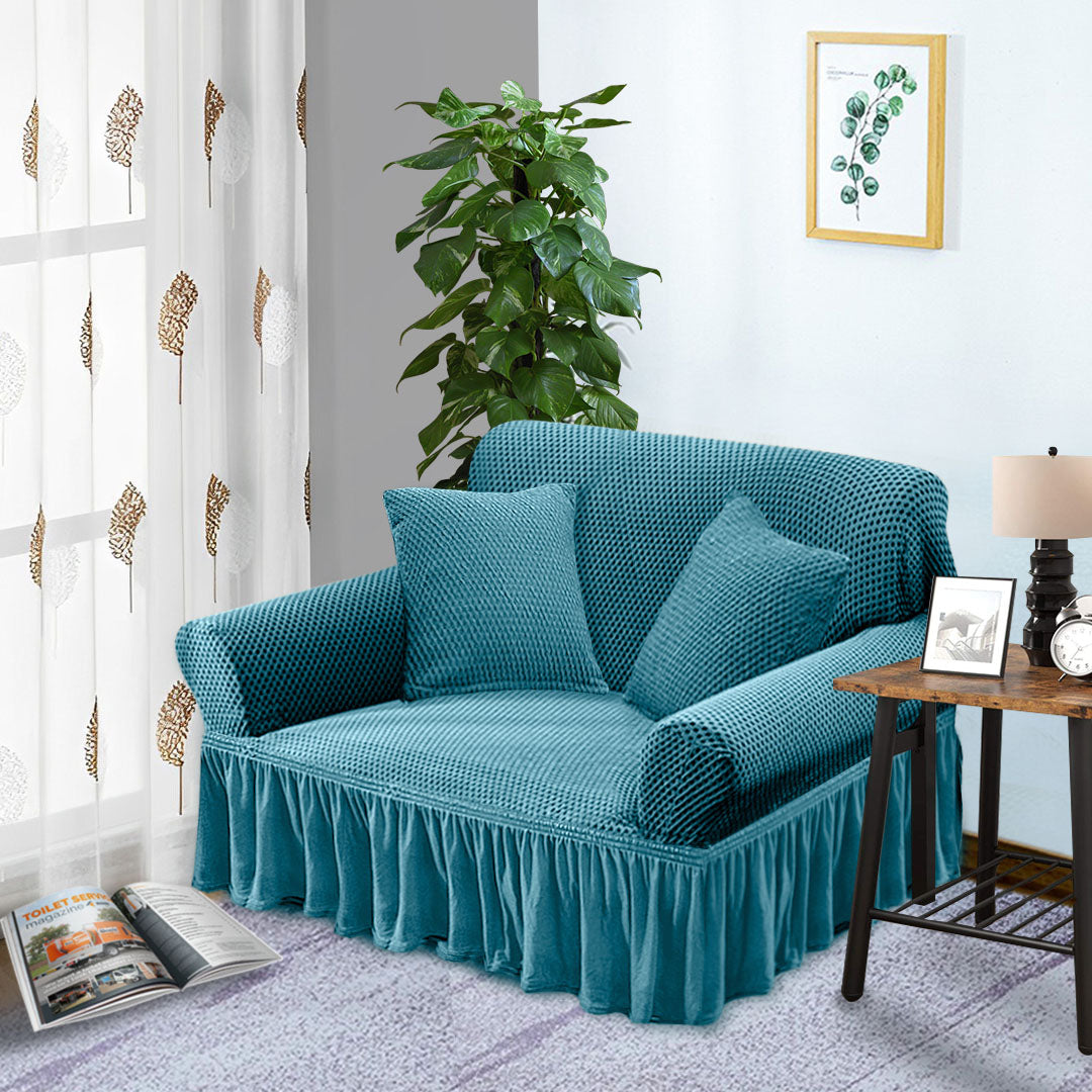 Ruffled Skirt Sofa Cover