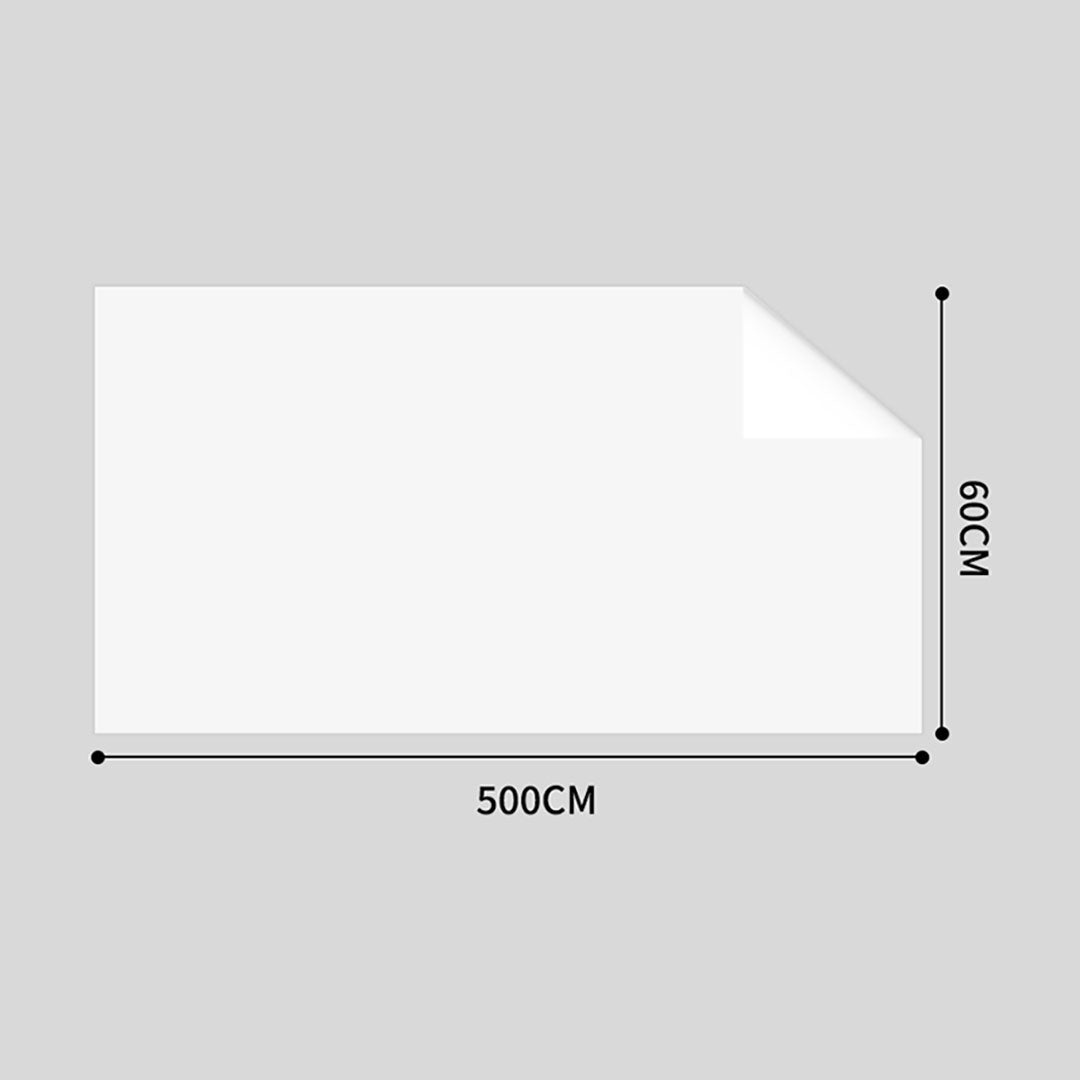 SOGA 2X 60cmx5m Clear Dry Erase Adhesive Whiteboard Wall Surface Peel Sticker Sheet