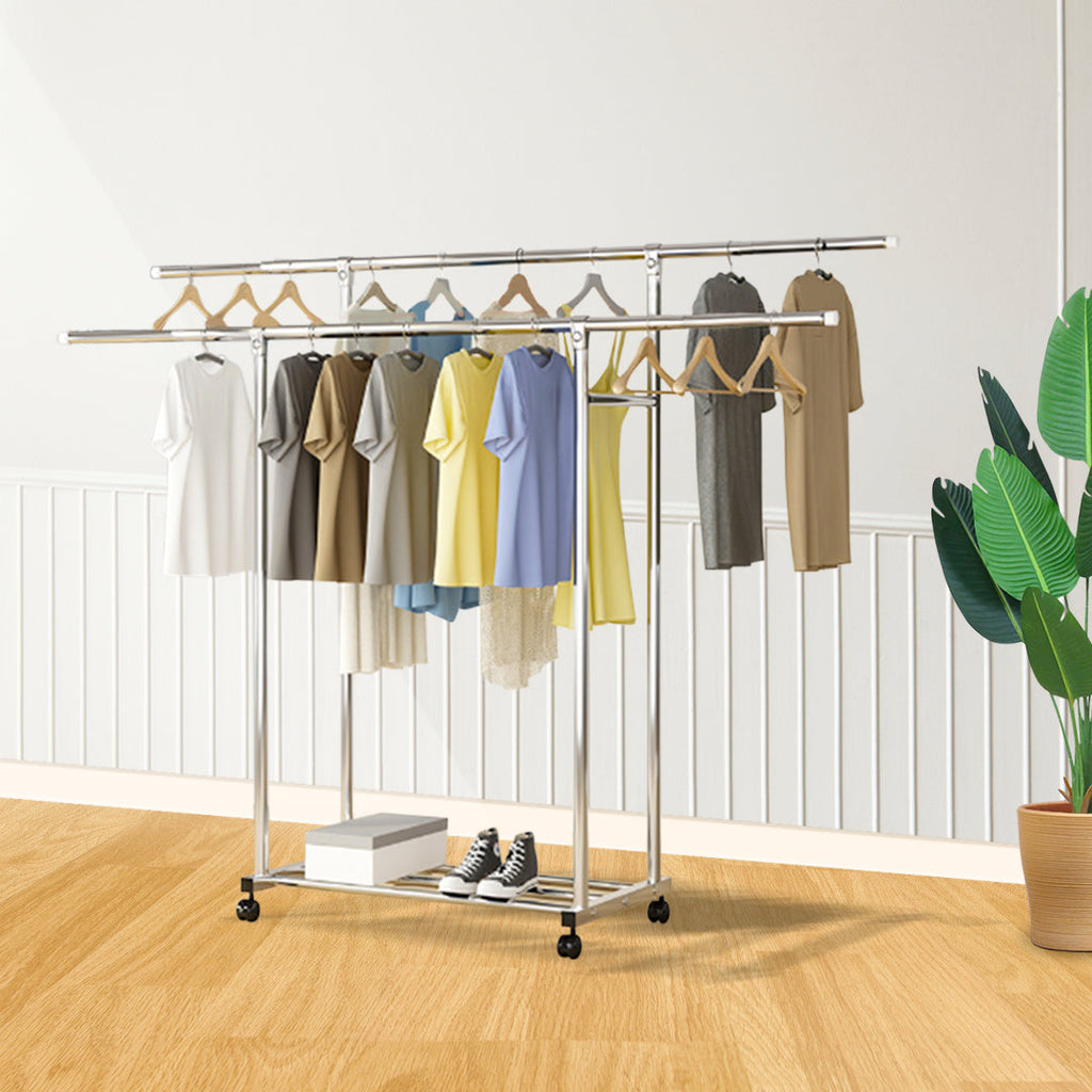 Stainless Steel Floor-Standing Clothes Rack