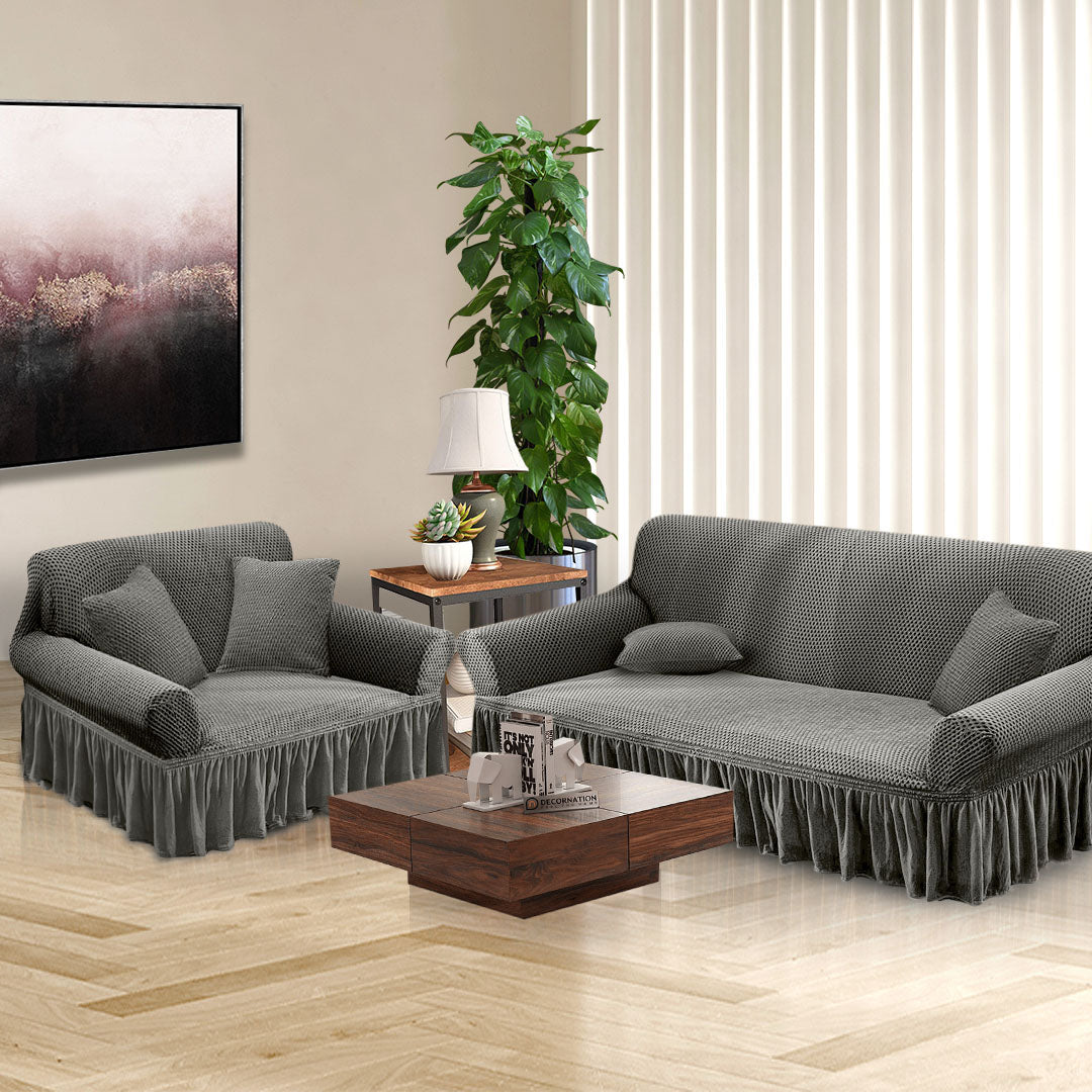 Ruffled Skirt Sofa Cover