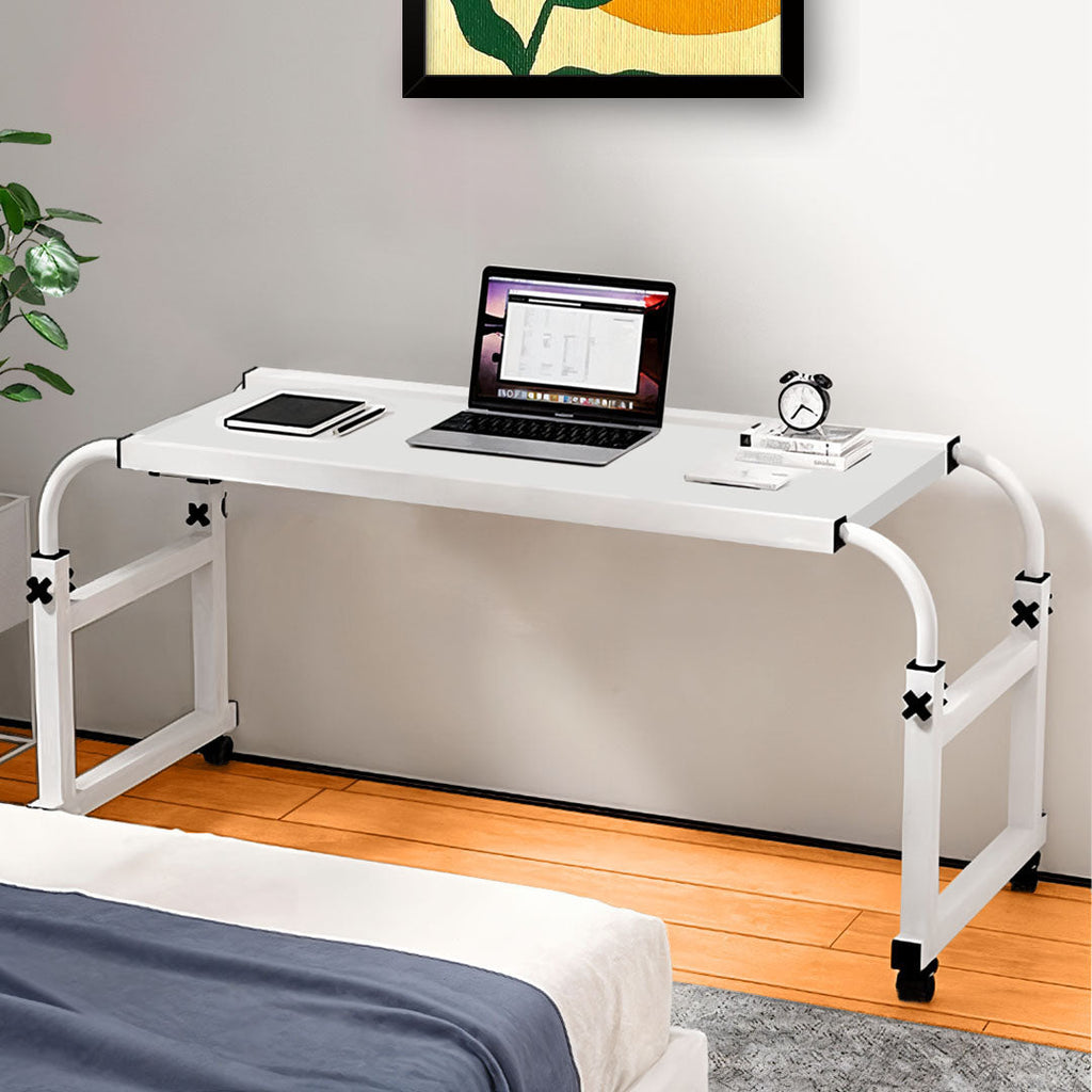 Movable White Bed Desk