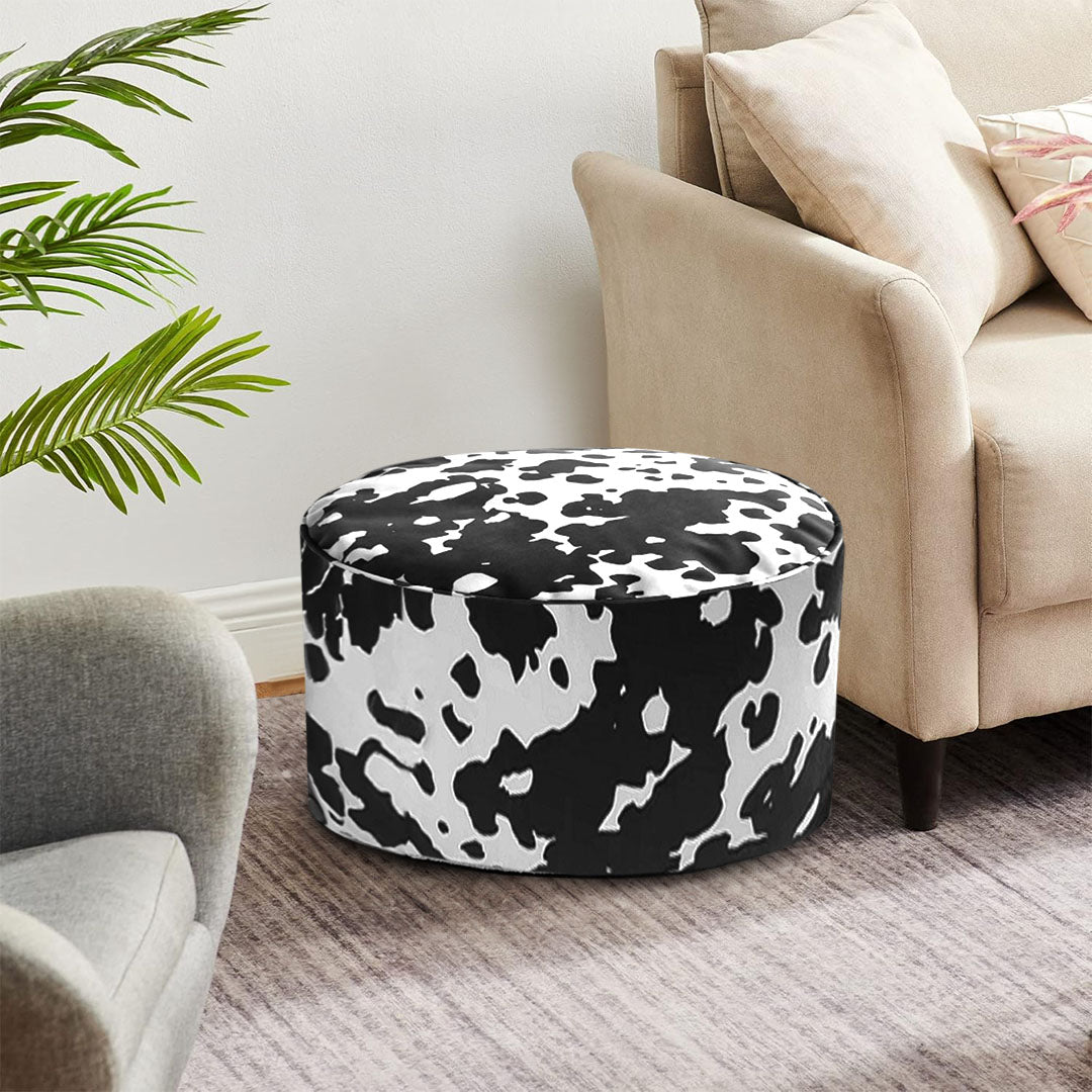 SOGA 2X 48x35cm Round Soft Pouffe Seat Cushion Elegant Home Accent D√©cor Stylish Footstool