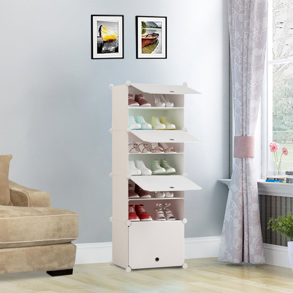 White Shoe Rack Organiser
