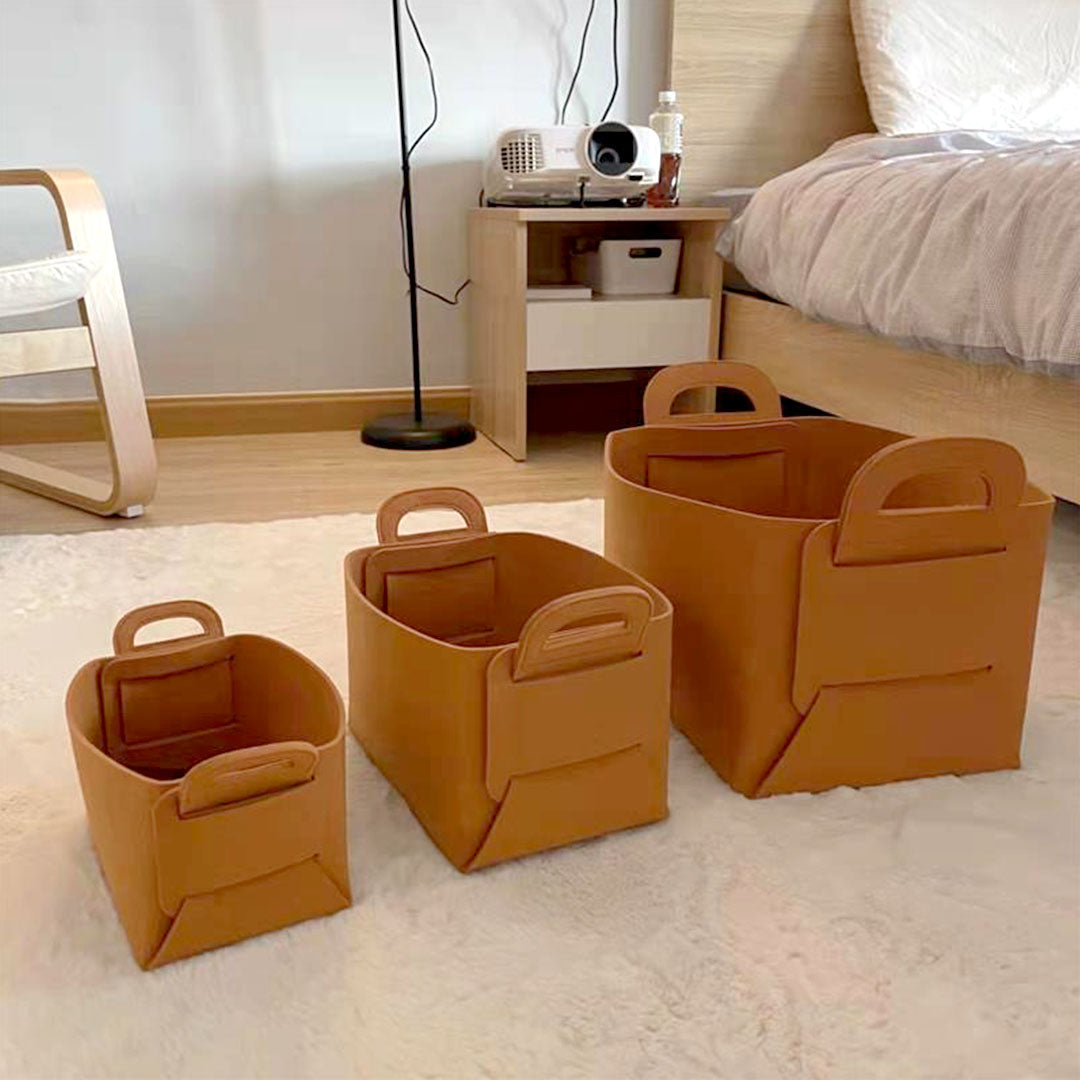 Felt Collapsible Bag With Handle