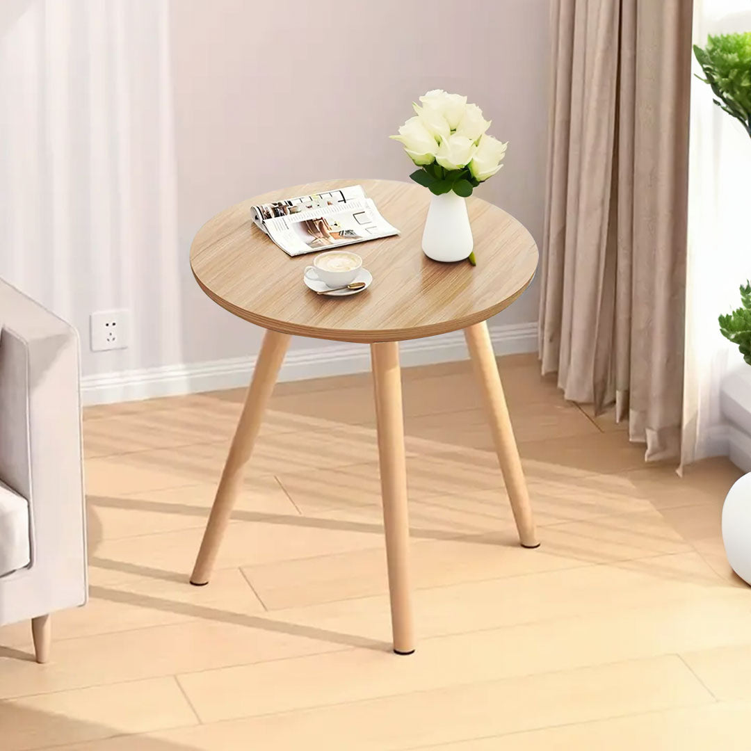 SOGA 60x60cm Walnut Small Side Coffee Table Living Room Balcony Home D√©cor Style