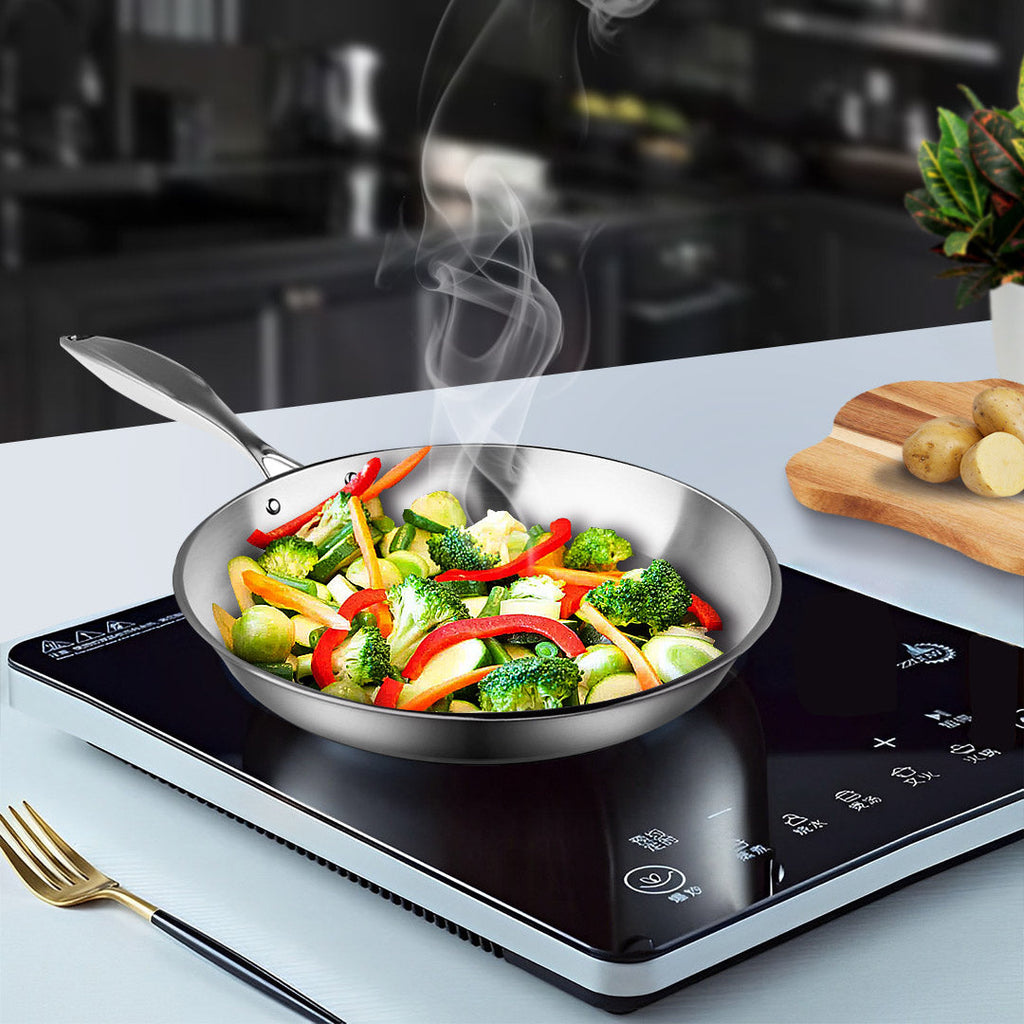 Stainless Steel Frying Pan 36cm