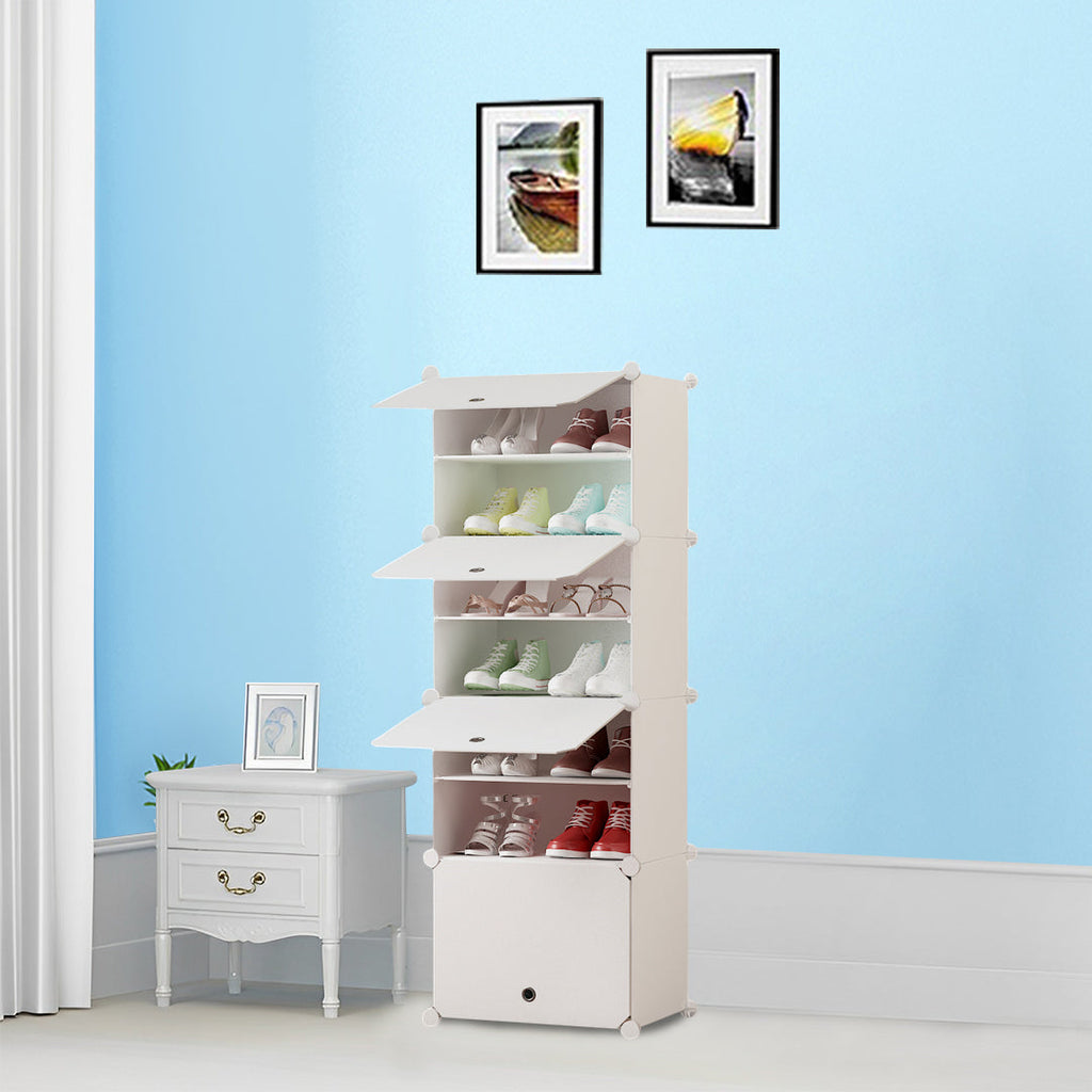 White Shoe Rack Organiser