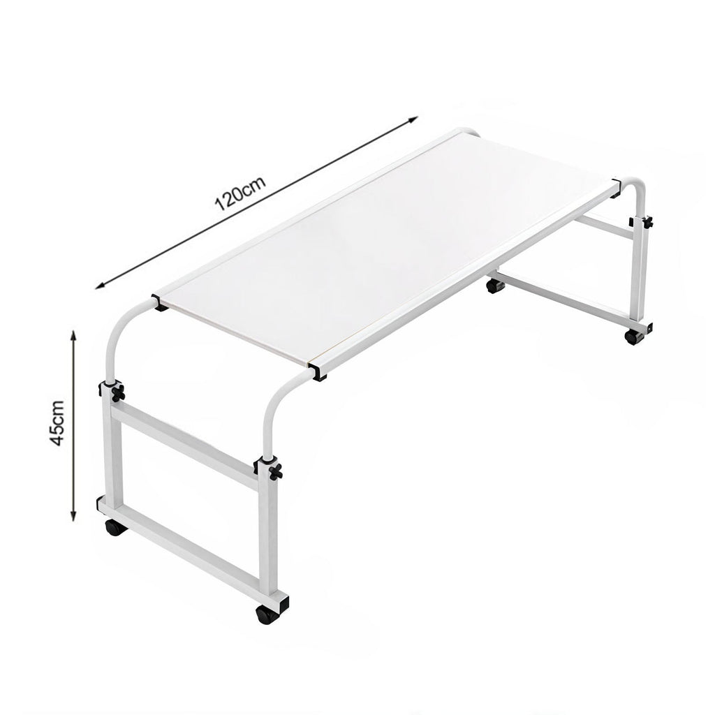 Movable White Bed Desk