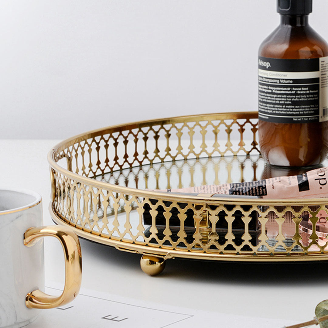 Gold Ornate Vanity Tray