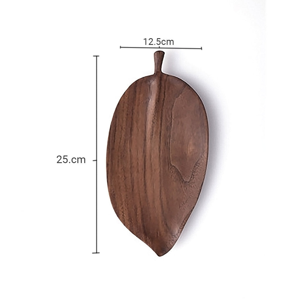 Leaf Shape Wooden Tray