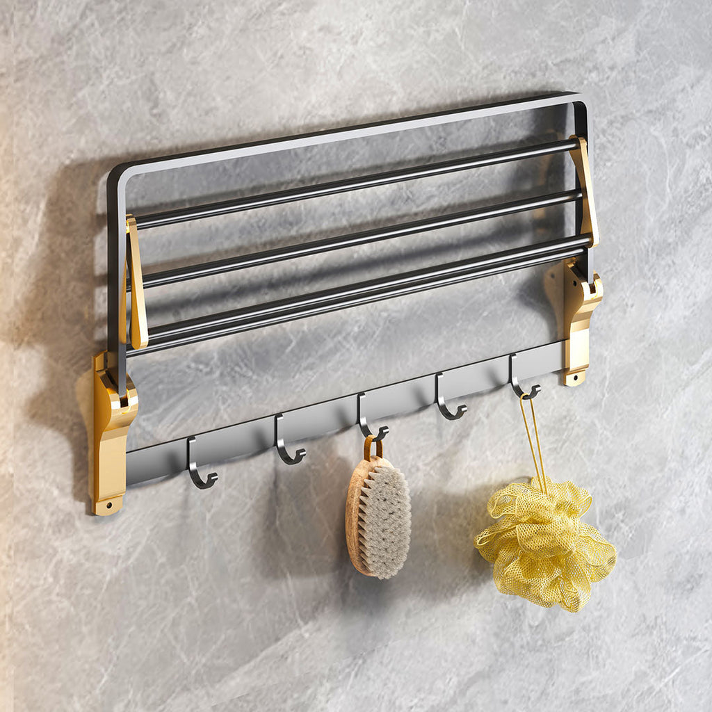 Double Pole Rail Hanger With Hooks