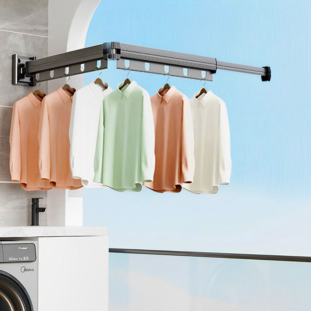 Wall-Mounted Clothing Rack