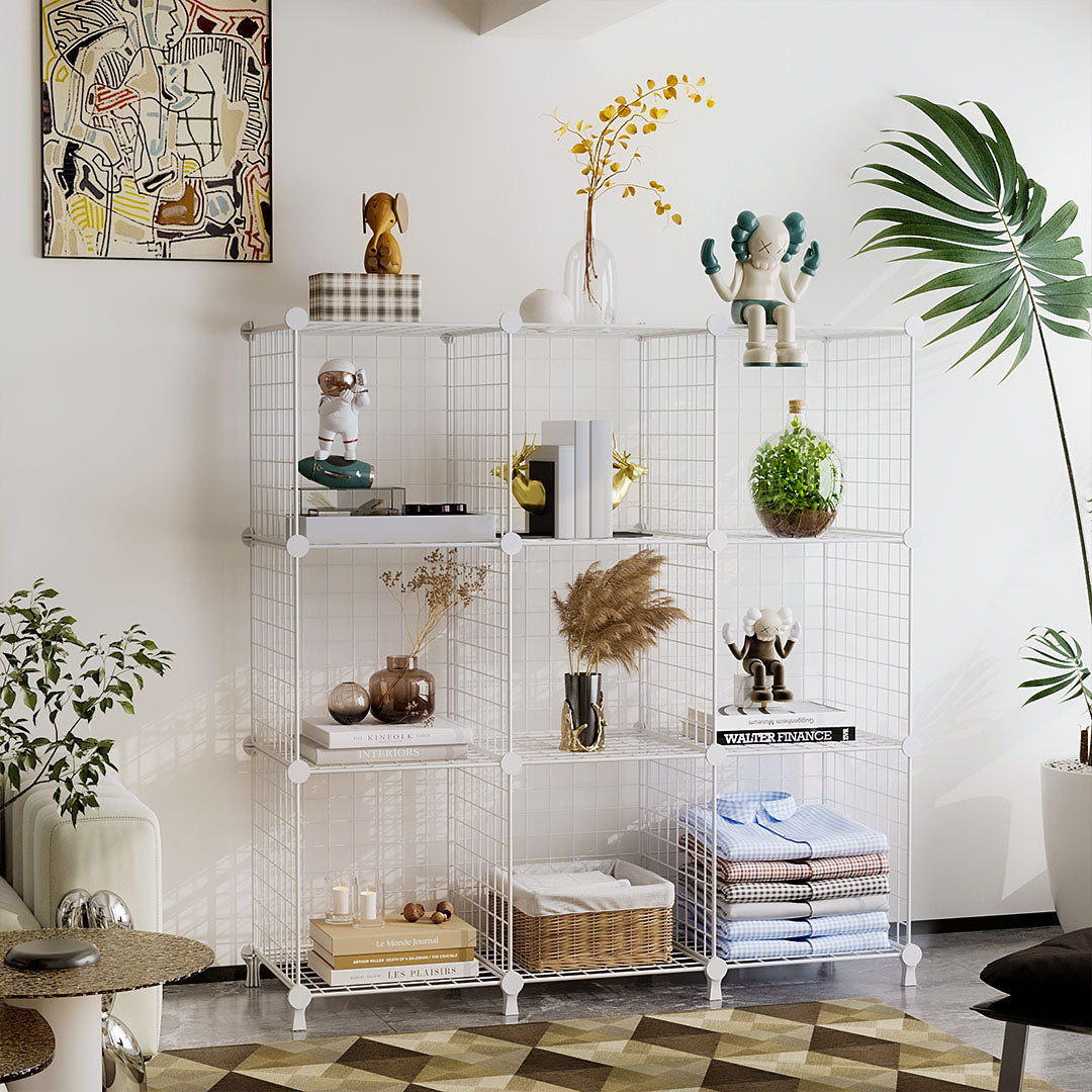 White Portable Column Storage Organiser