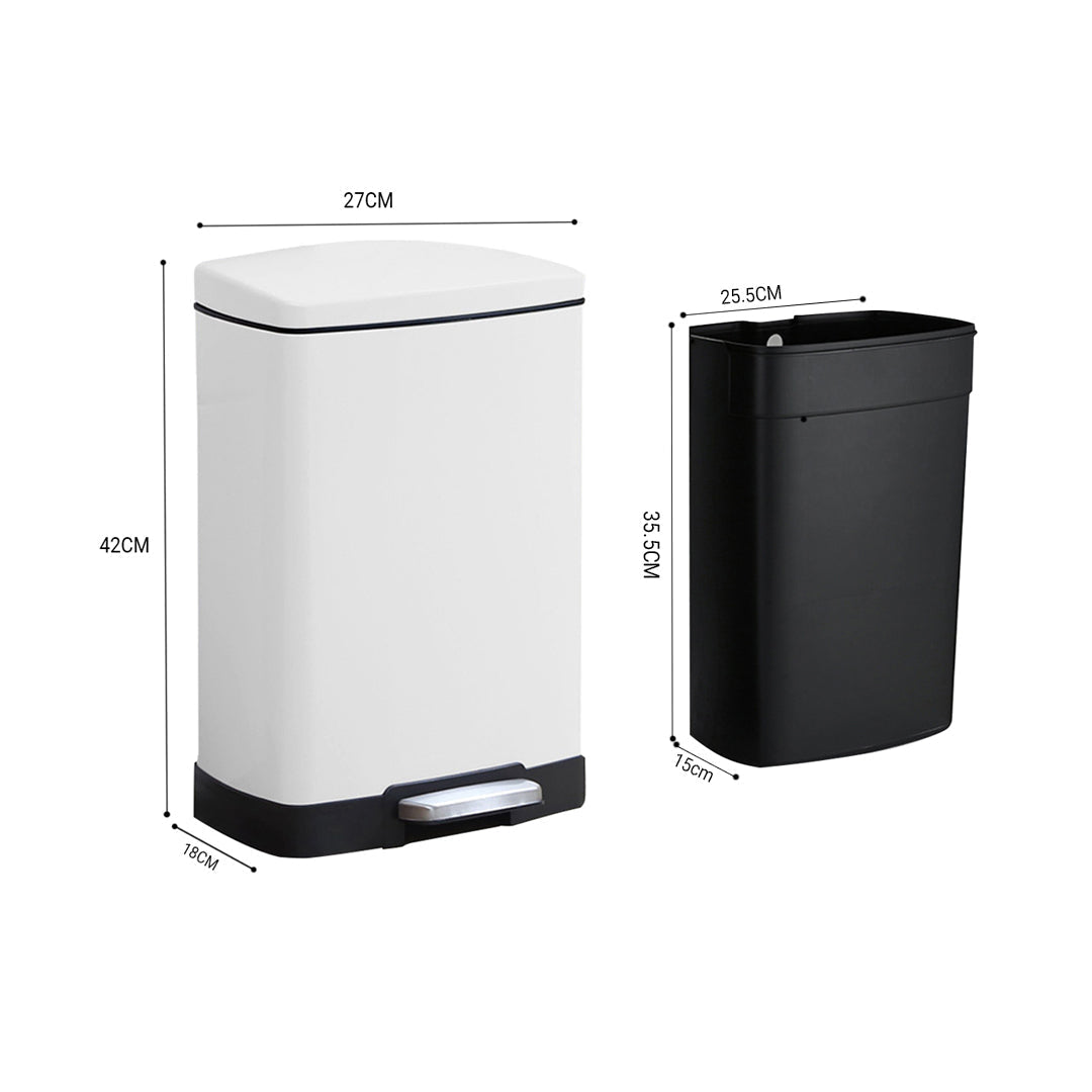 Stainless Steel Rubbish Bin 12L