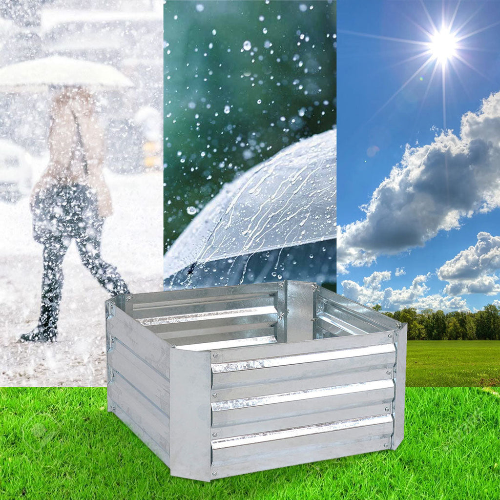 Silver Raised Garden Bed