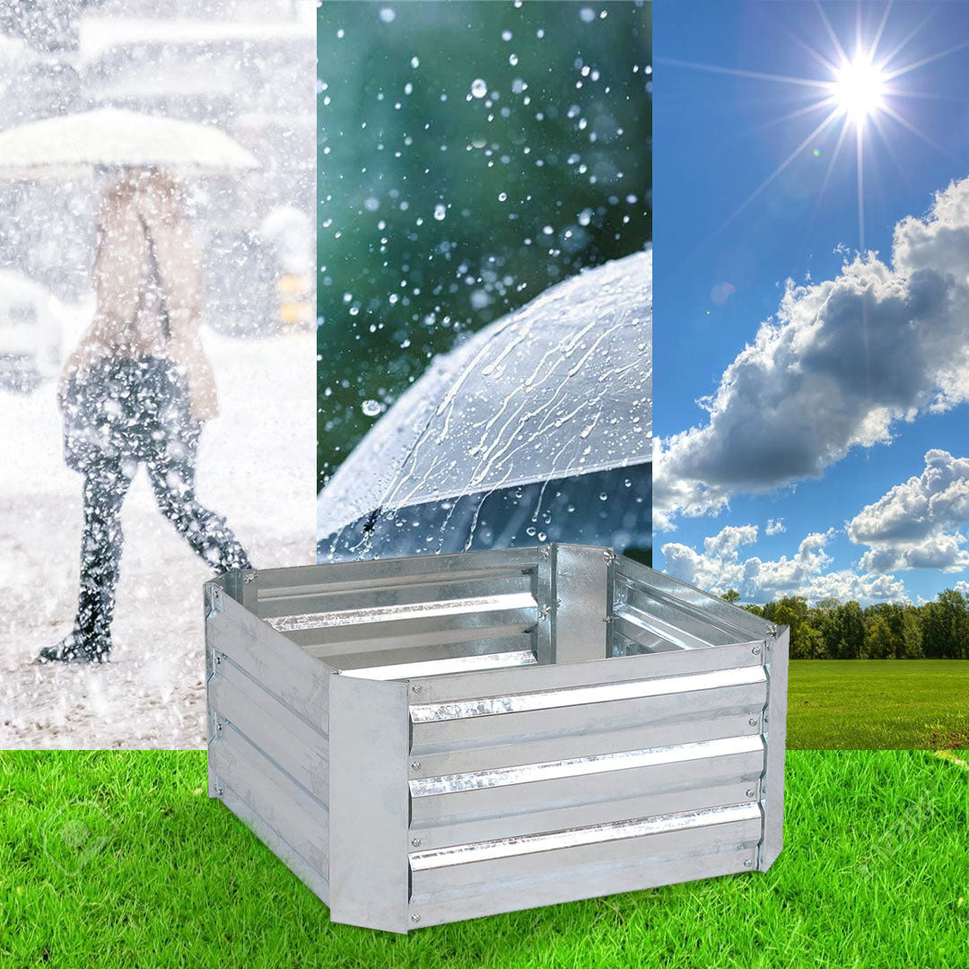 Silver Raised Garden Bed