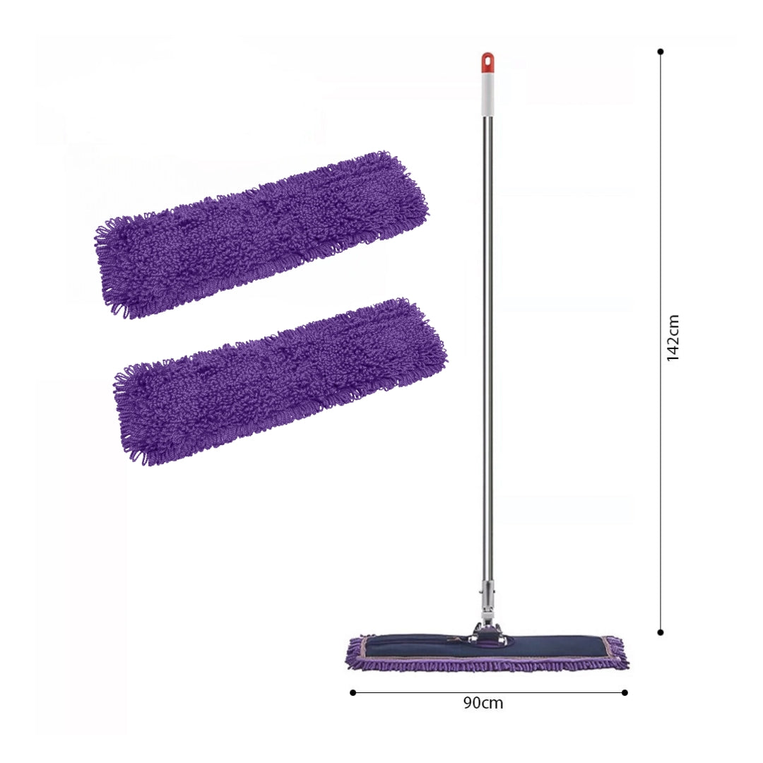 Microfiber Flat Mop (2 pcs Mop Cover)