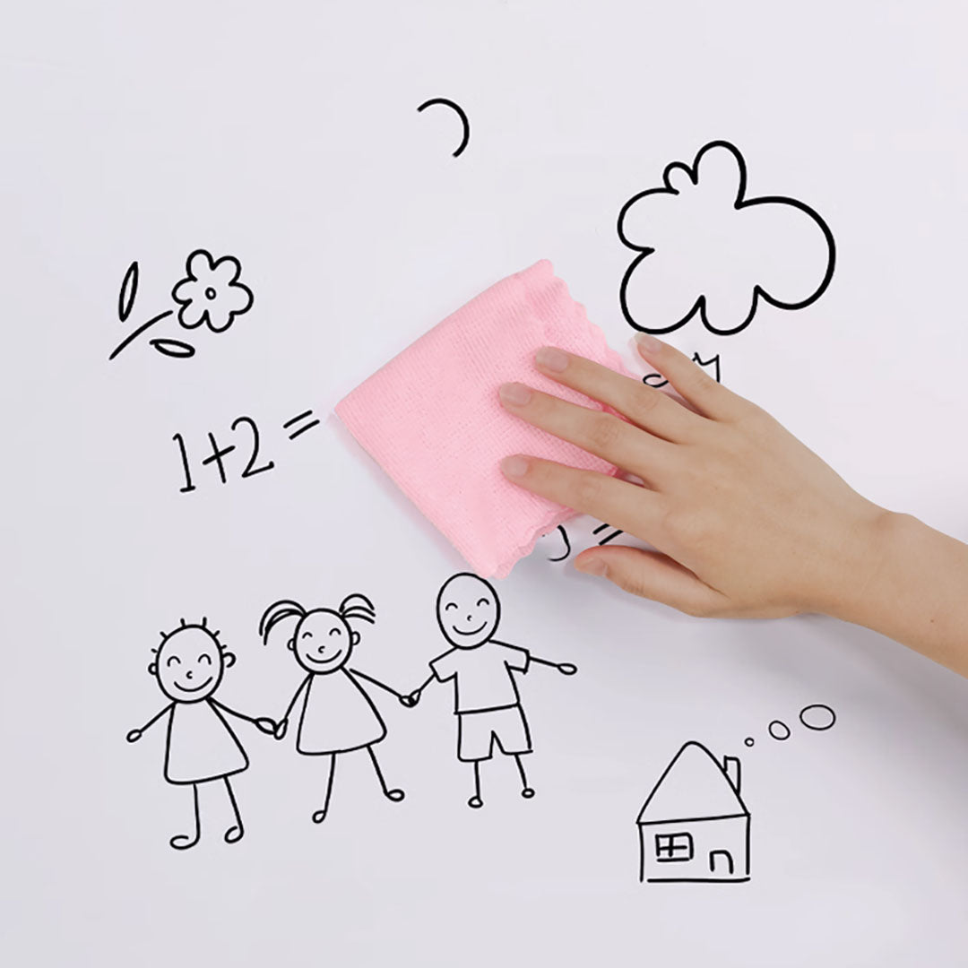SOGA 2X 60cmx5m Clear Dry Erase Adhesive Whiteboard Wall Surface Peel Sticker Sheet