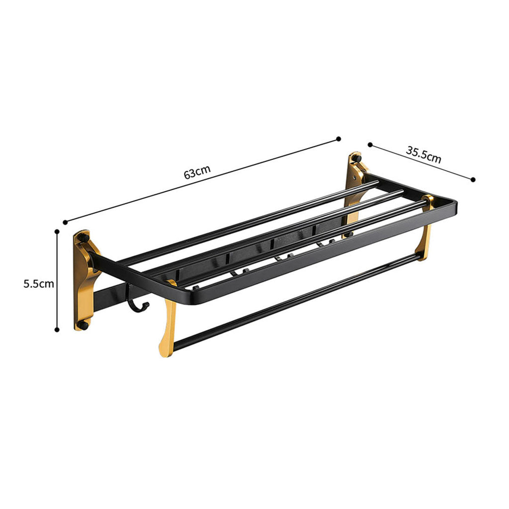 Double Pole Rail Hanger With Hooks