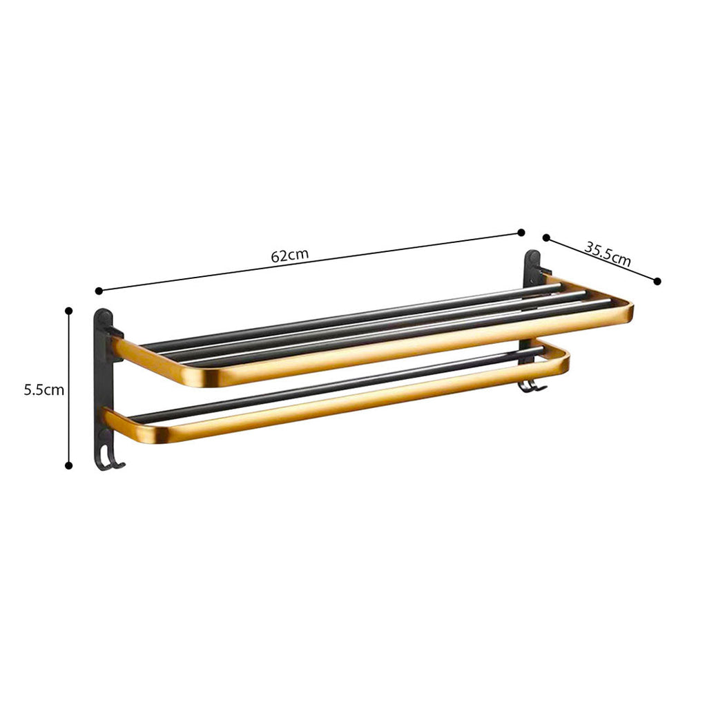 Double Pole Rail Hanger With Hooks