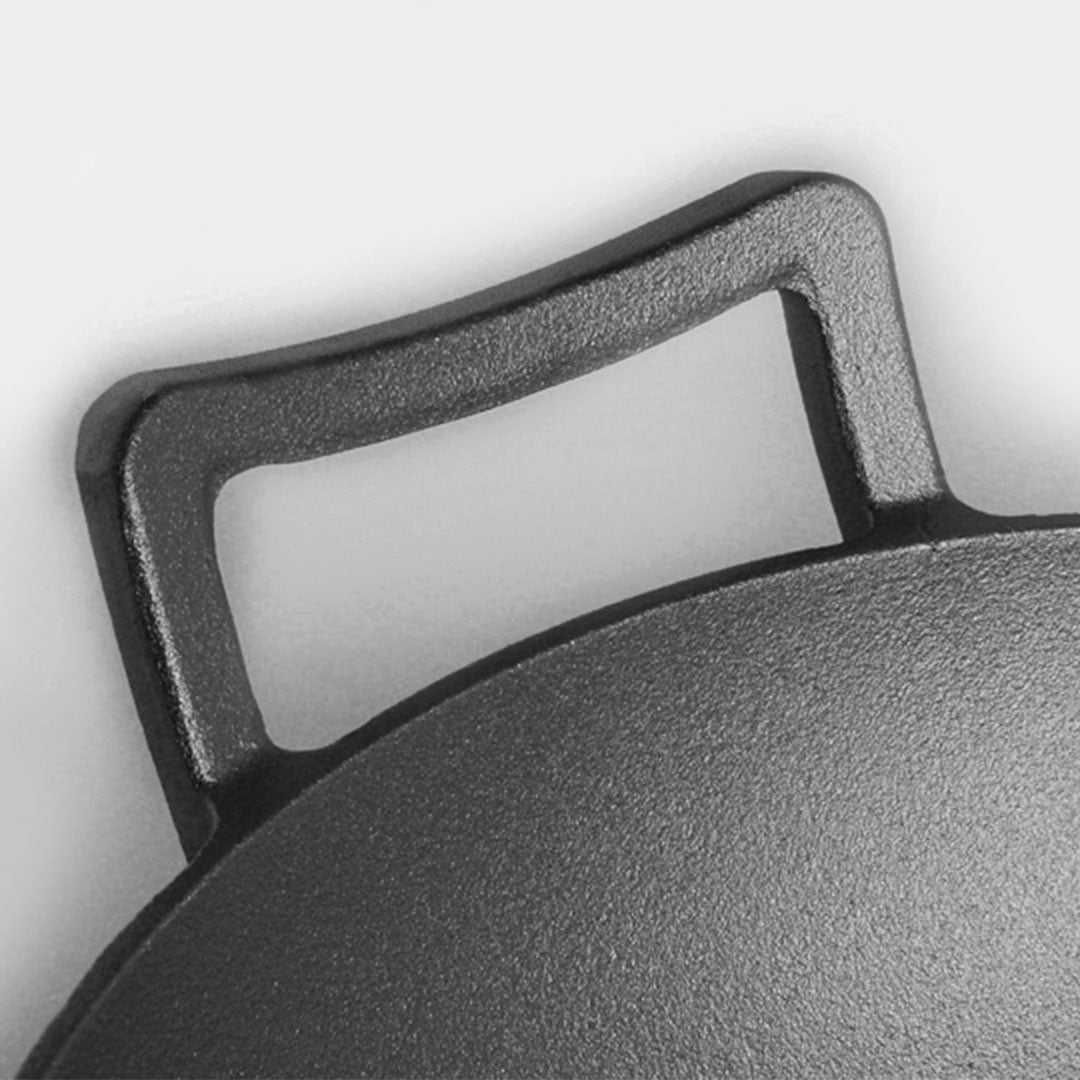 32cm Cast Iron Wok Frying Pan