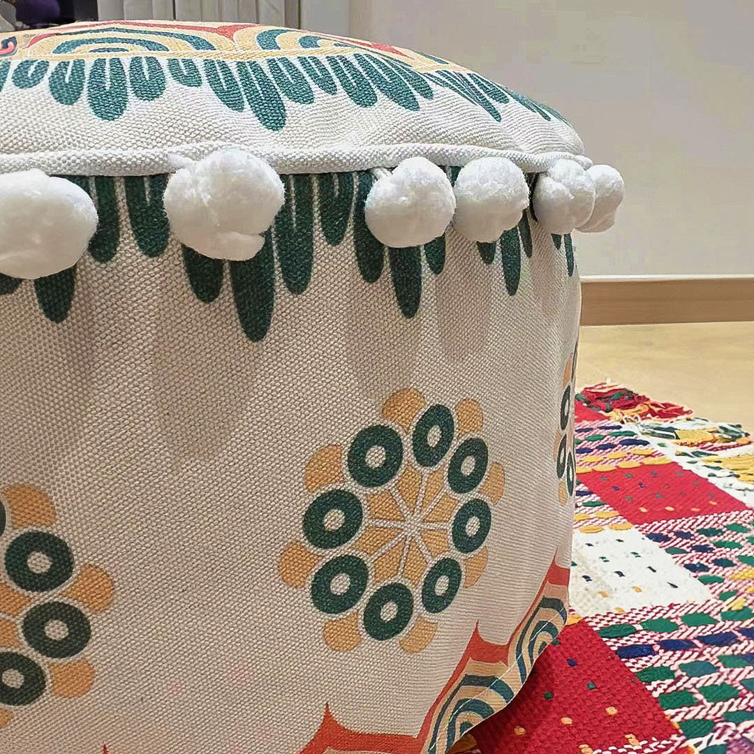 Cone Shape Pouffed Cushion