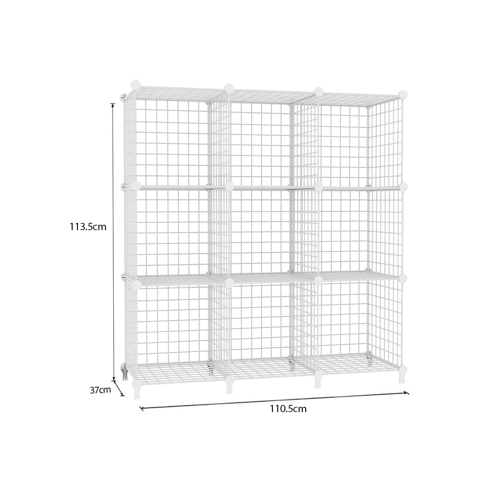 White Portable Column Storage Organiser