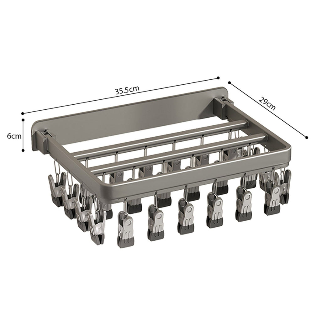 Multi-Clamp Drying Wall Rack