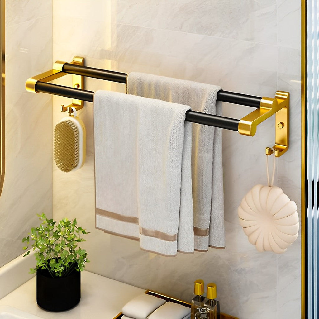 Double Pole Rail Hanger With Hooks