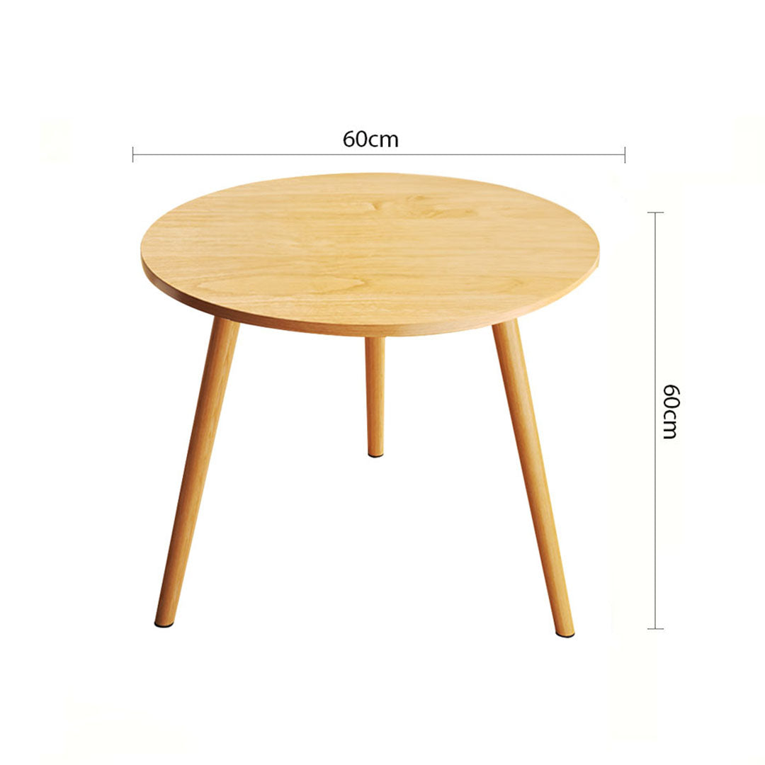 SOGA 60x60cm Walnut Small Side Coffee Table Living Room Balcony Home D√©cor Style