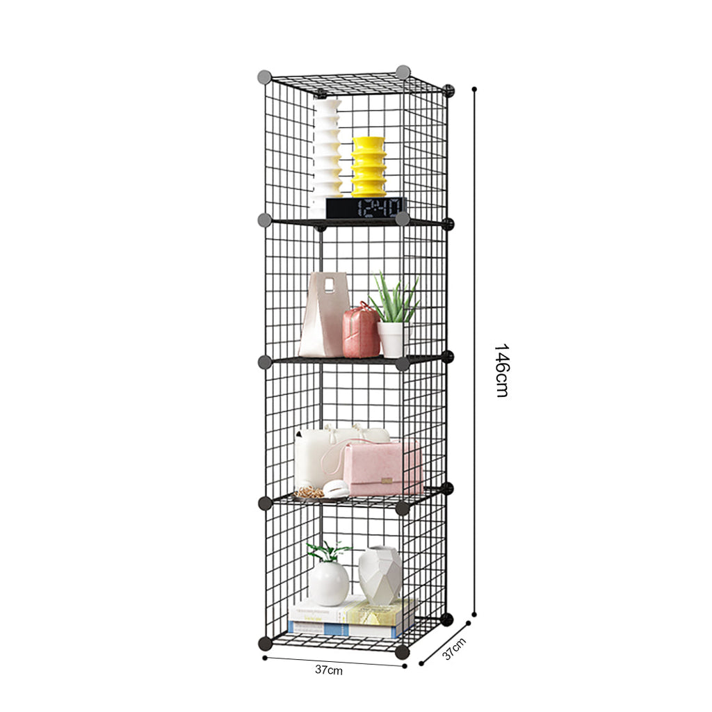 Black Portable Cube Storage Organiser