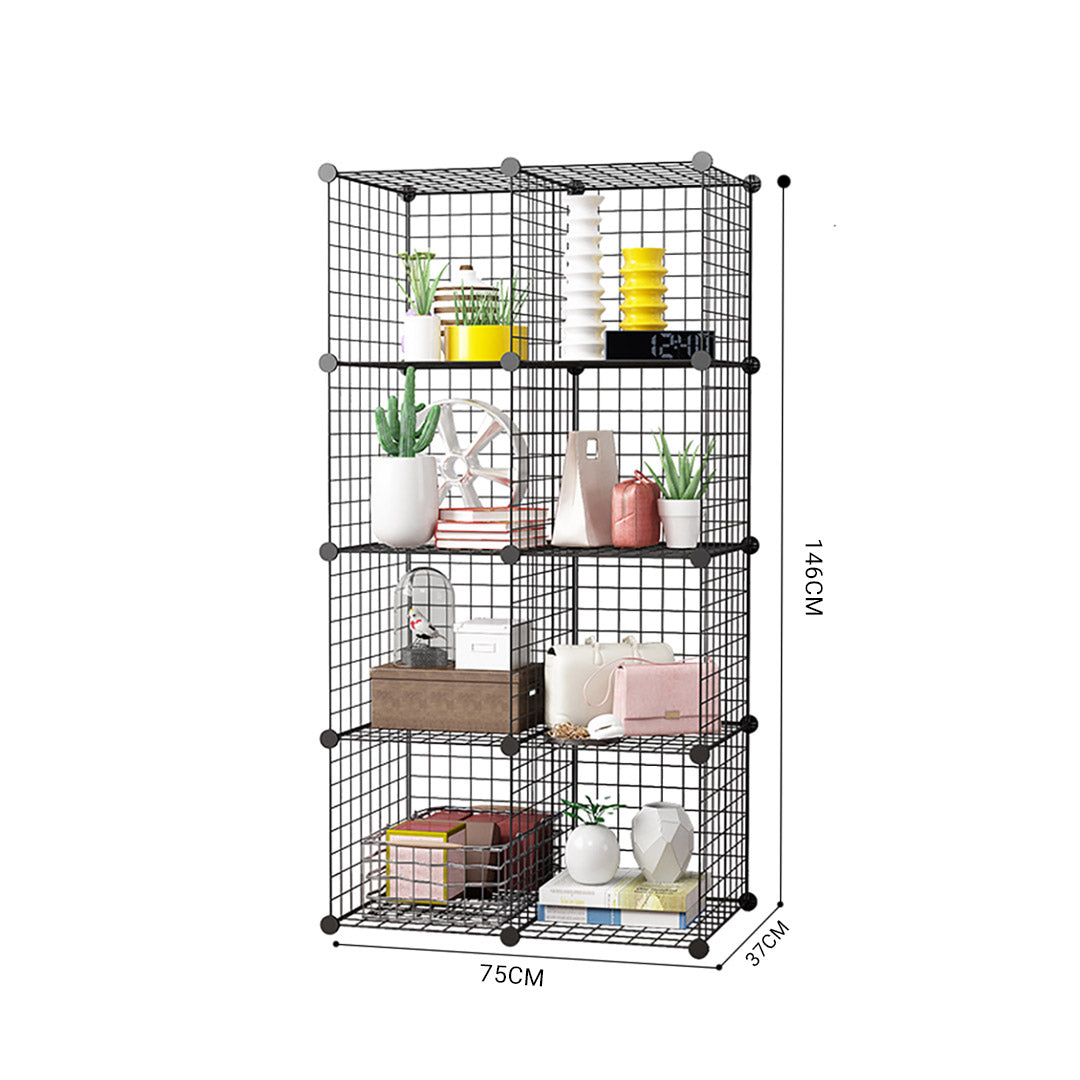 Black Portable Cube Storage Organiser