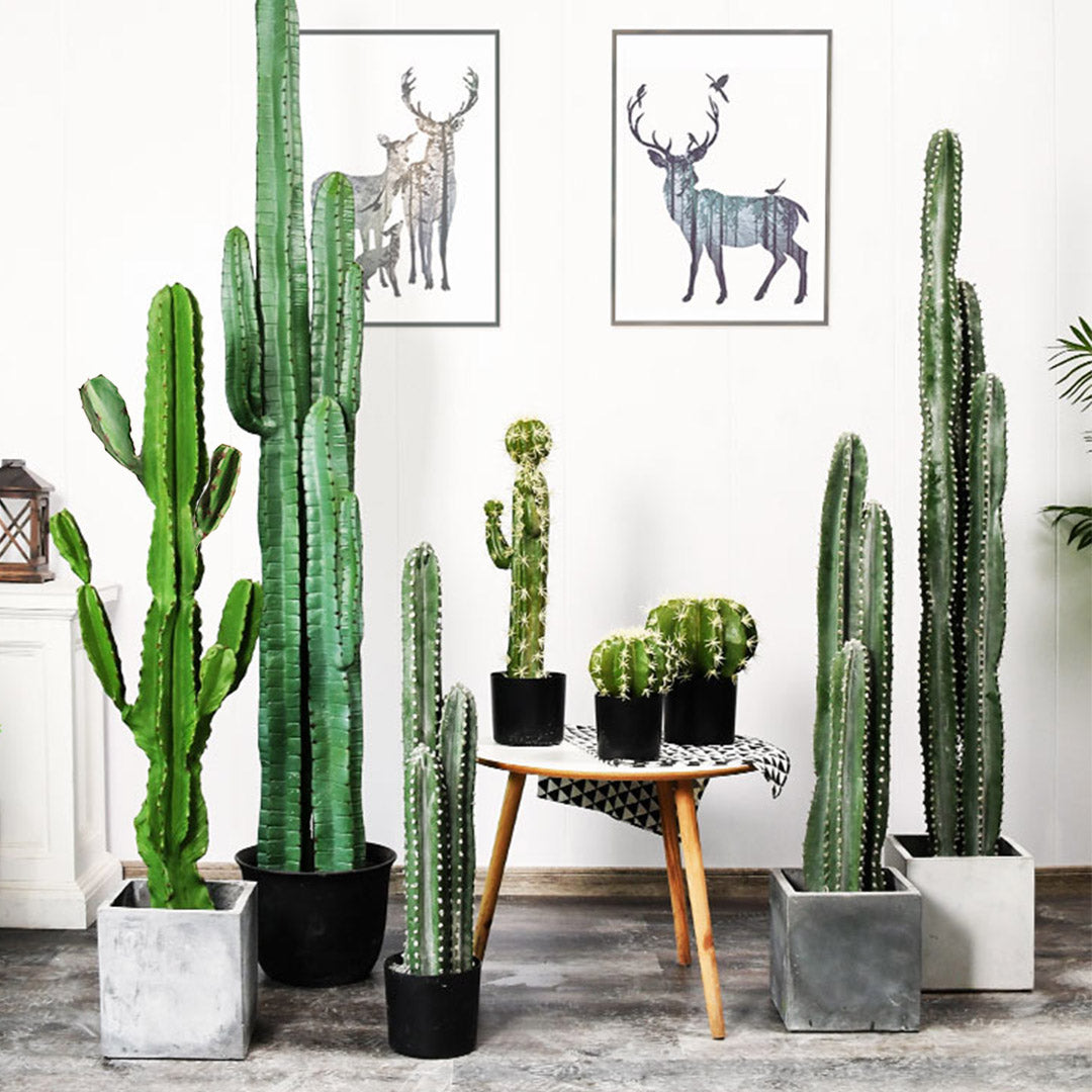 Potted Artificial Cactus Plant
