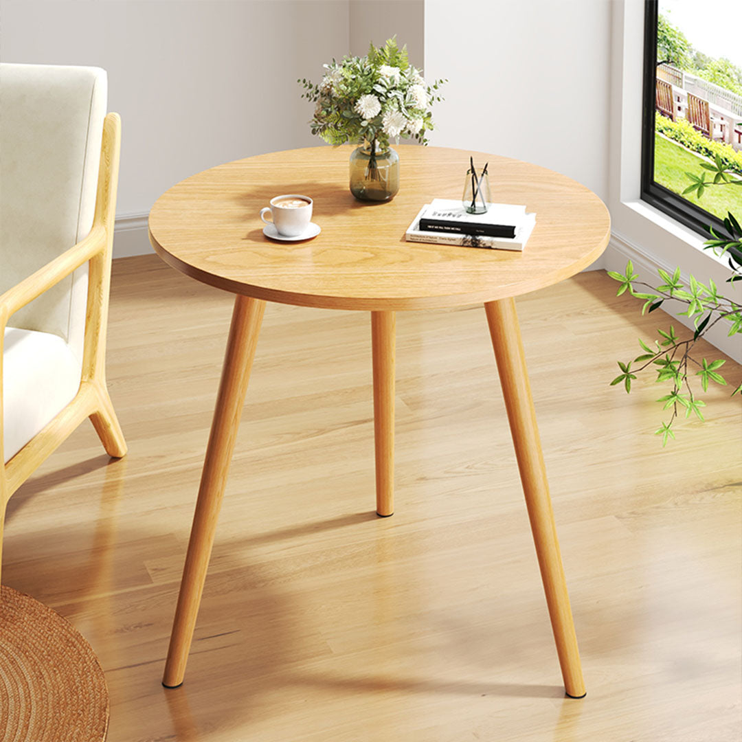SOGA 60x60cm Walnut Small Side Coffee Table Living Room Balcony Home D√©cor Style
