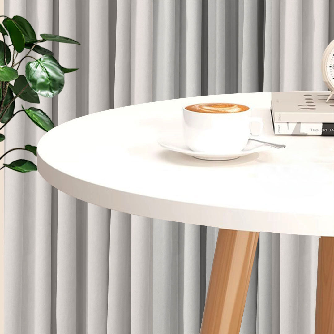 SOGA 2X 60x60cm White Small Side Coffee Table Living Room Balcony Home D√©cor Style