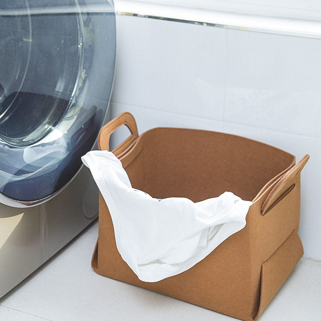 Felt Collapsible Bag With Handle