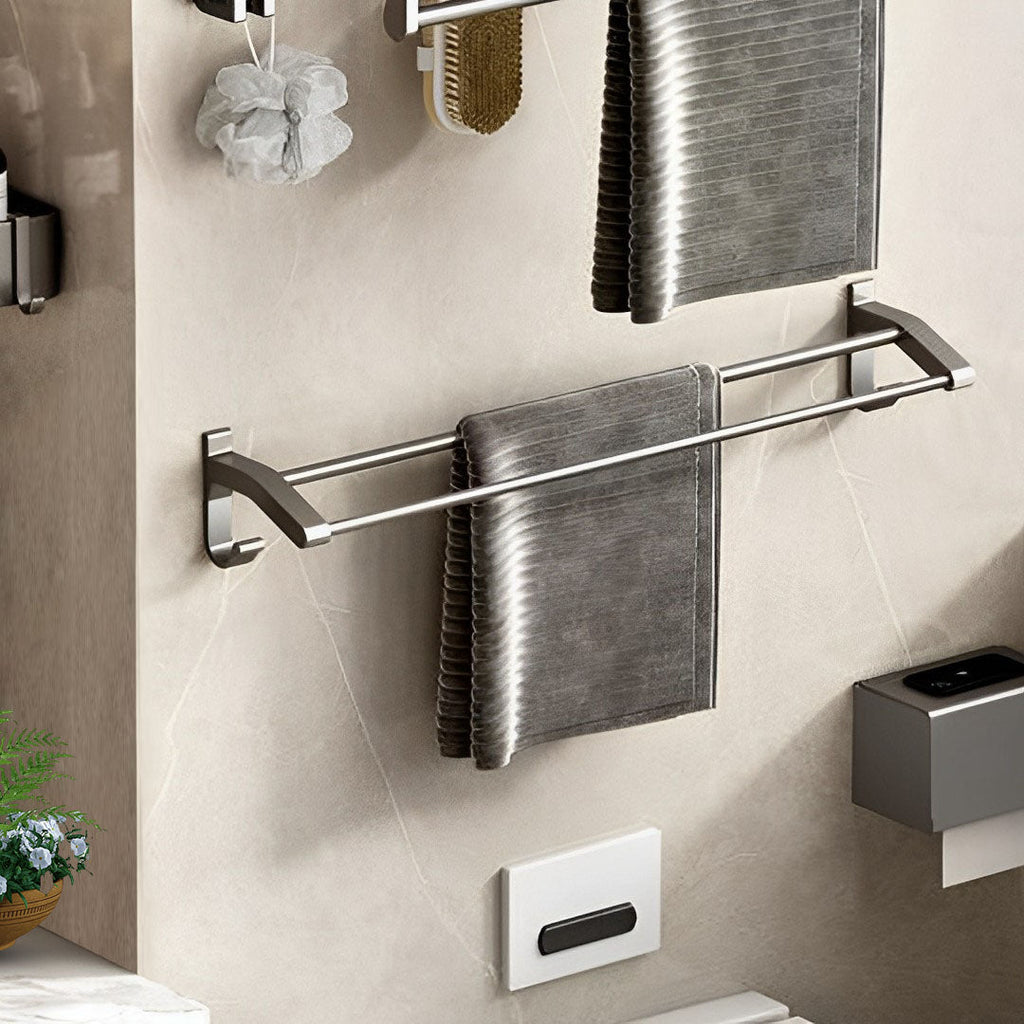 Grey Towel Holder Organiser