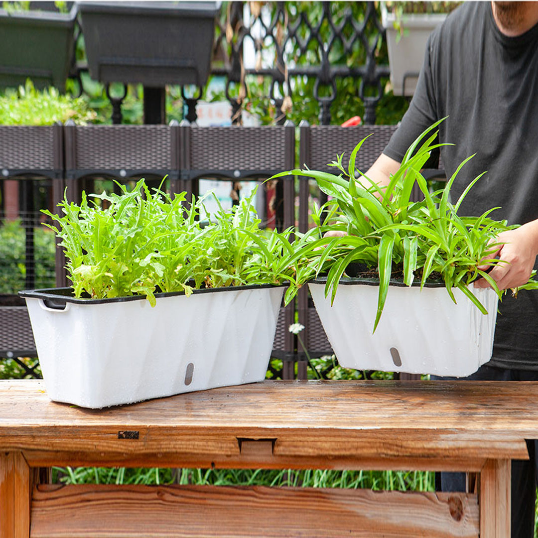 White Flowerpot