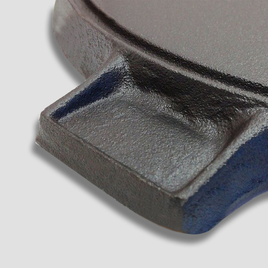 43cm Round Ribbed Frying Pan with Handle