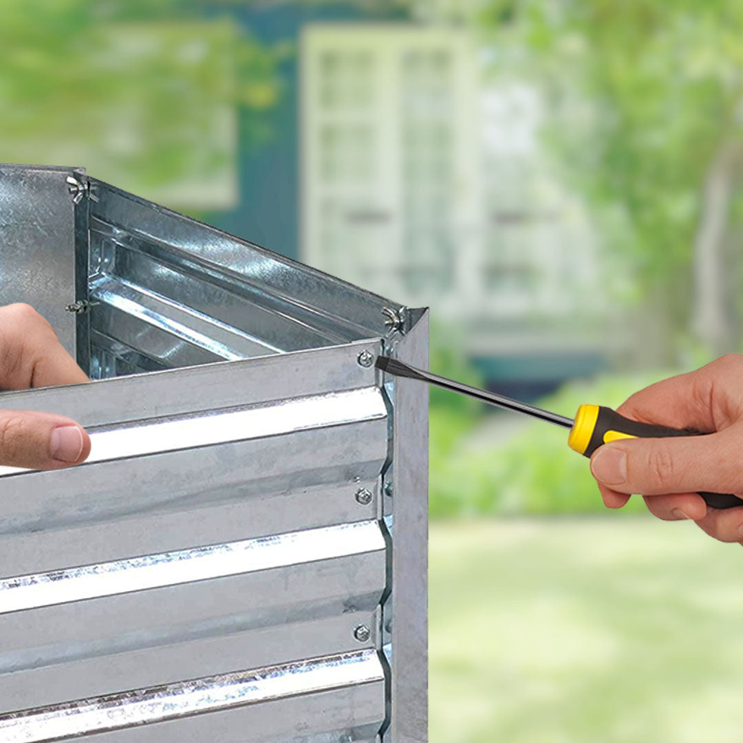 Silver Raised Garden Bed