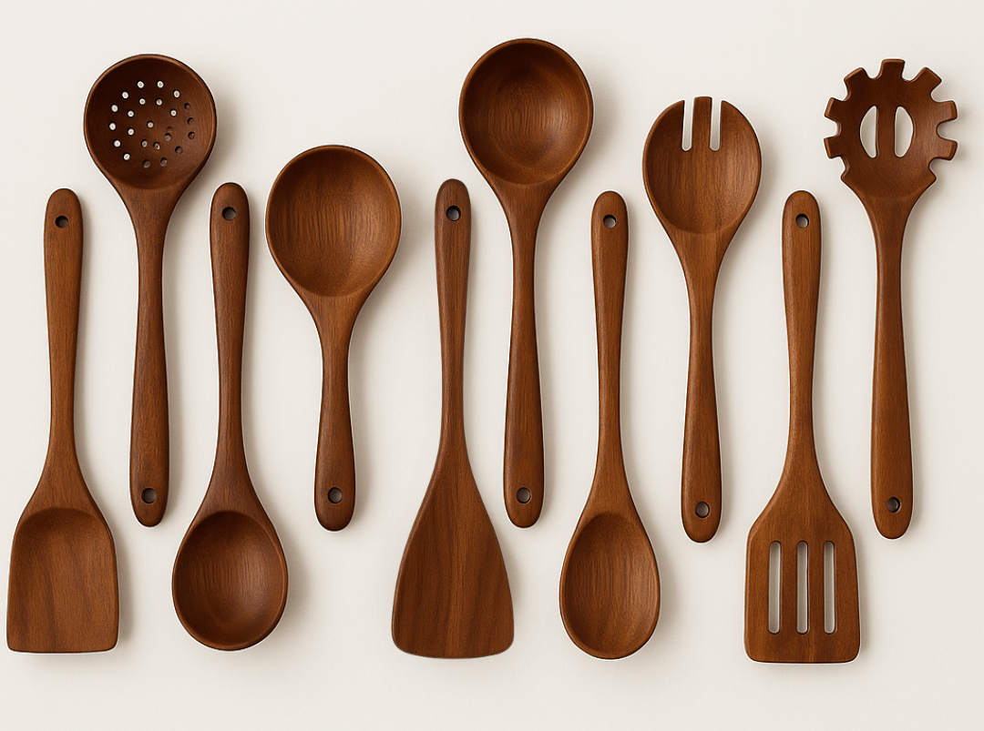 Teak Wooden Utensil Set