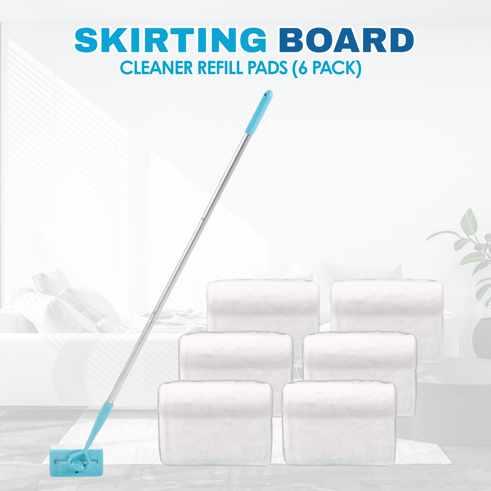 Skirting Board Cleaner (Includes 2 Cloths)