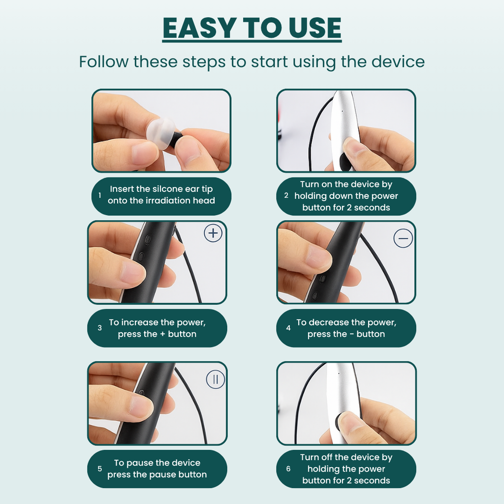 Red Light Therapy Ear Plugs