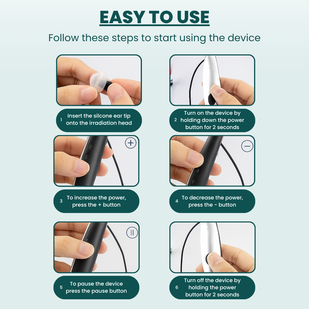 Red Light Therapy Ear Plugs
