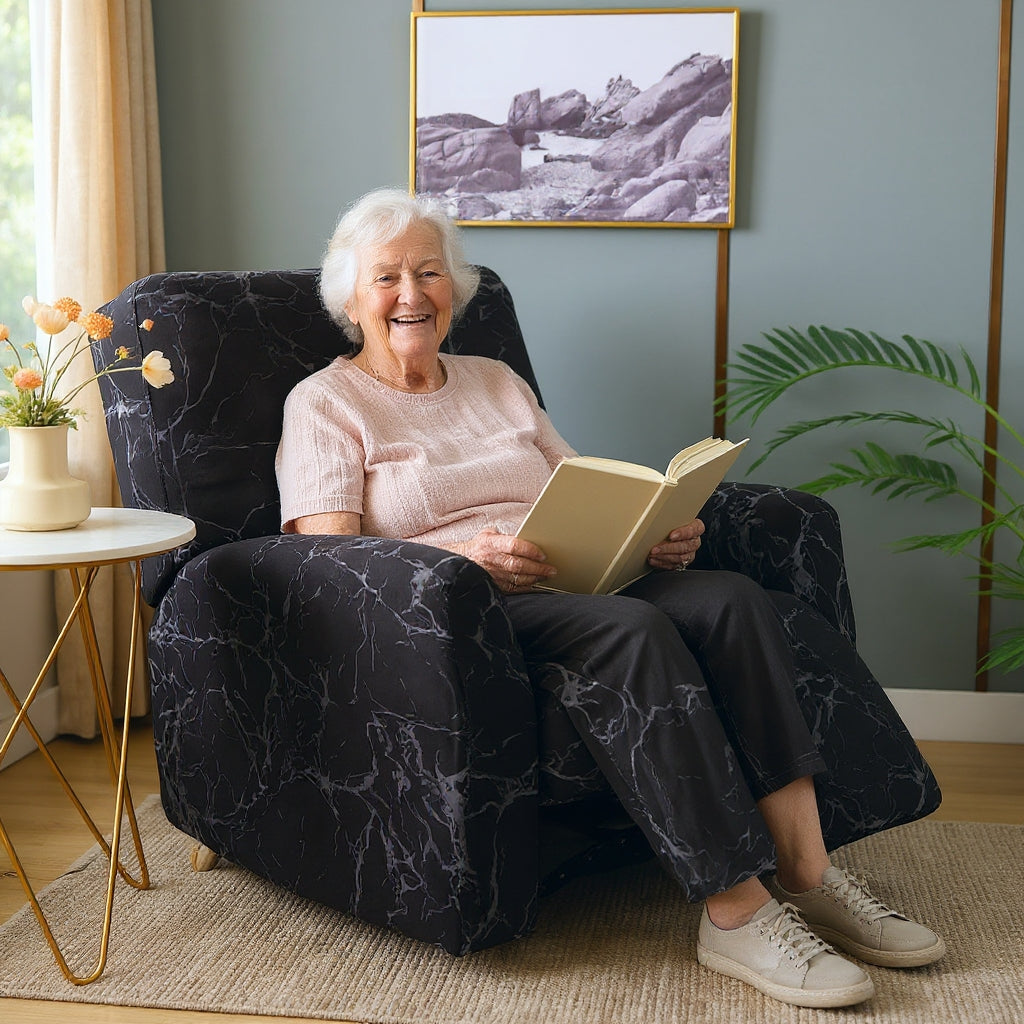 Black Stone Recliner Covers