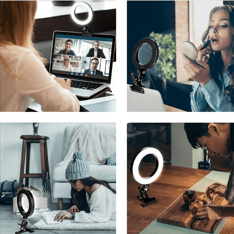 6" Clip-On LED Ring Light
