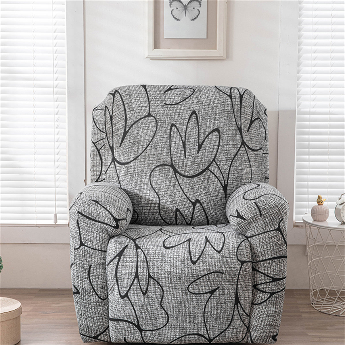 Streaky Grey Recliner Covers